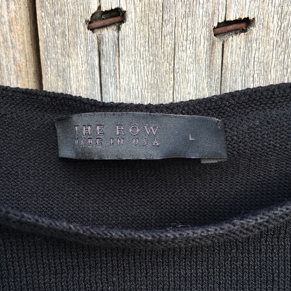 The Row Sleeveless Sweater Linen Cotton Black L - Picture 3 of 13